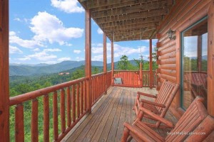 View from Grizzly Manor Smoky Mountain cabin