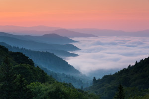 view of Smoky Mountains from luxury Gatlinburg cabins